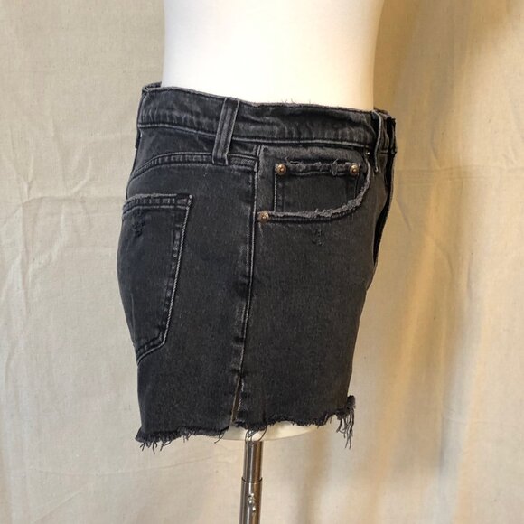 Abercrombie & Fitch The Mom Short High Rise Black 28 6 M - Picture 5 of 9